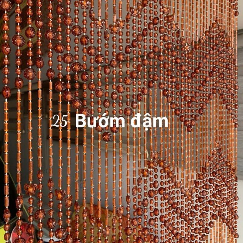 Rèm hạt nhựa hổ phách
