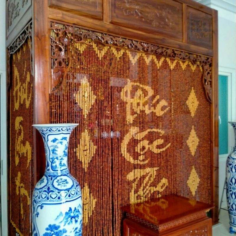 rèm hạt Gỗ 20