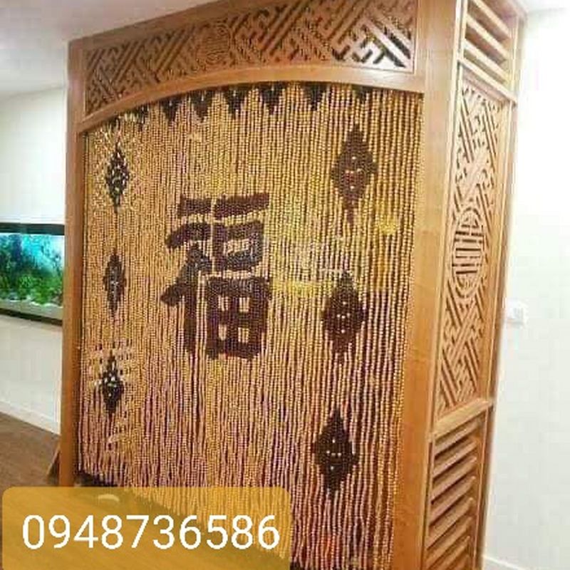 rèm hạt Gỗ 35