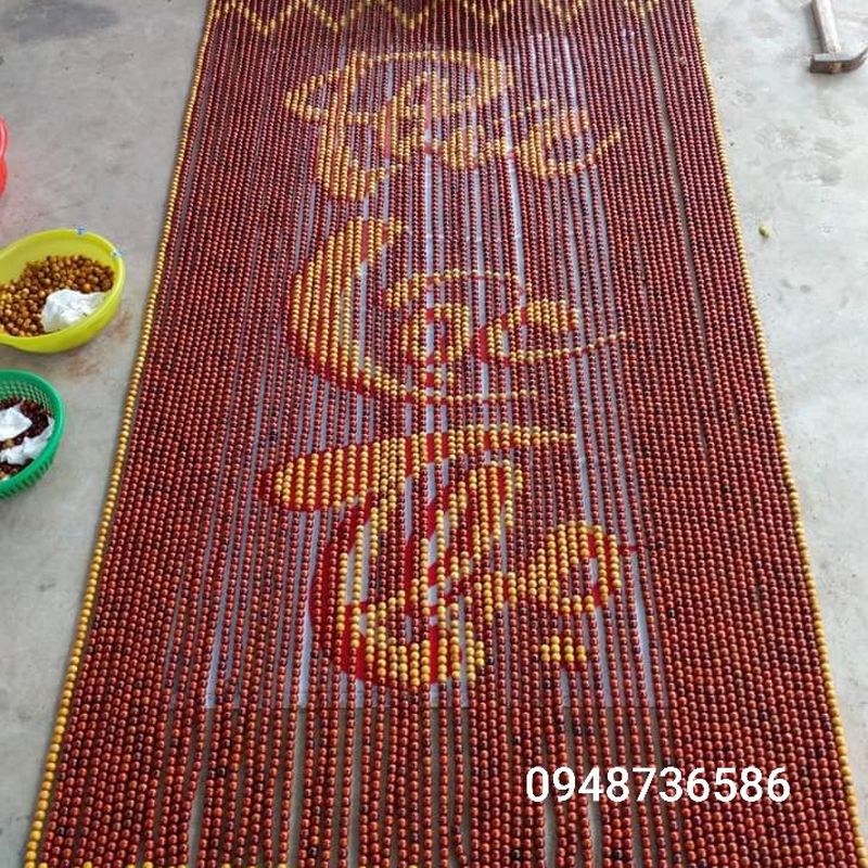 rèm hạt Gỗ 07