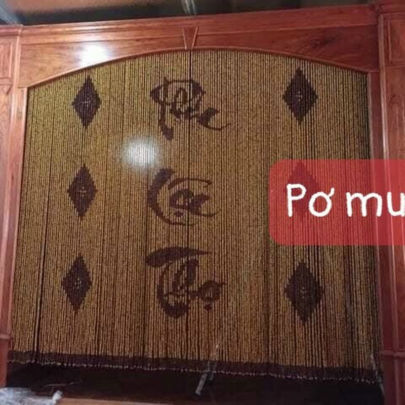 rèm hạt Gỗ 09